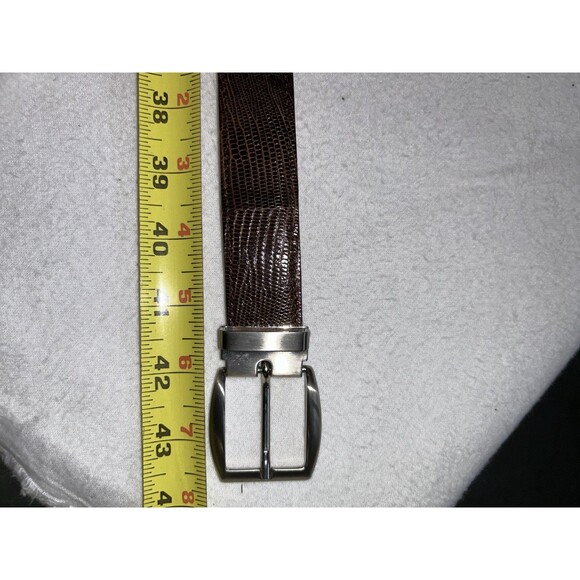 Lopez Taibo 1897 Genuine Lizard Belt Brown 42-105 - Picture 15 of 15